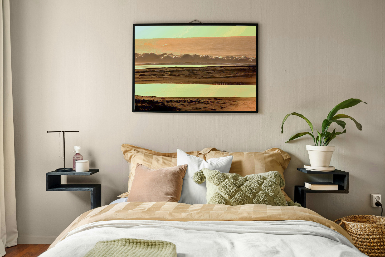 Golden Light original abstract contextualised office art modern decor photo print by Blair Montague Drake